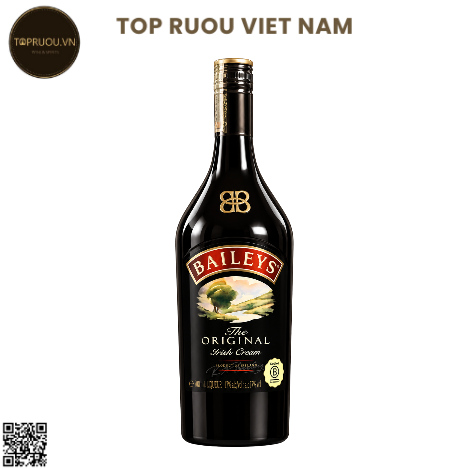 Rượu Sữa Baileys Original Irish Cream - 700ml - 17% - Ireland
