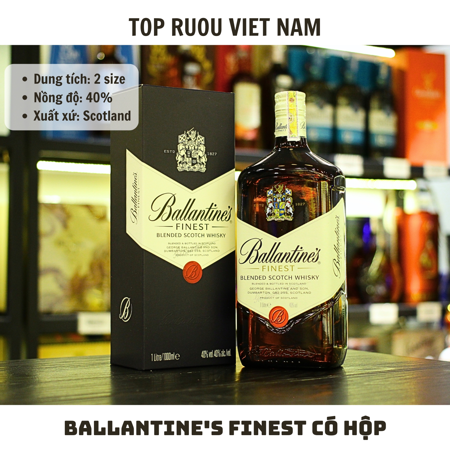 Whisky Ballantine's Finesh - 700ml - 40% - Scotland