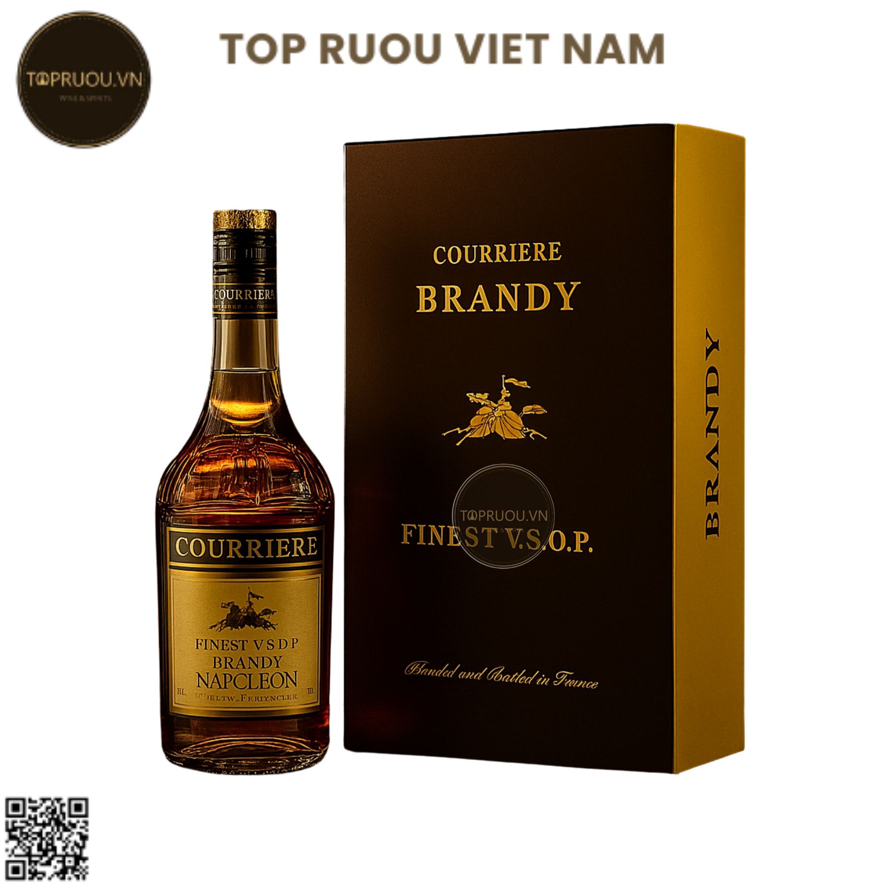 Brandy Courriere VSOP - 700ml - 40% - Pháp