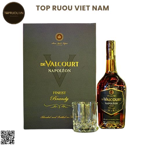 Brandy De Valcourt Napoleon XO   700ml - 40% - Pháp