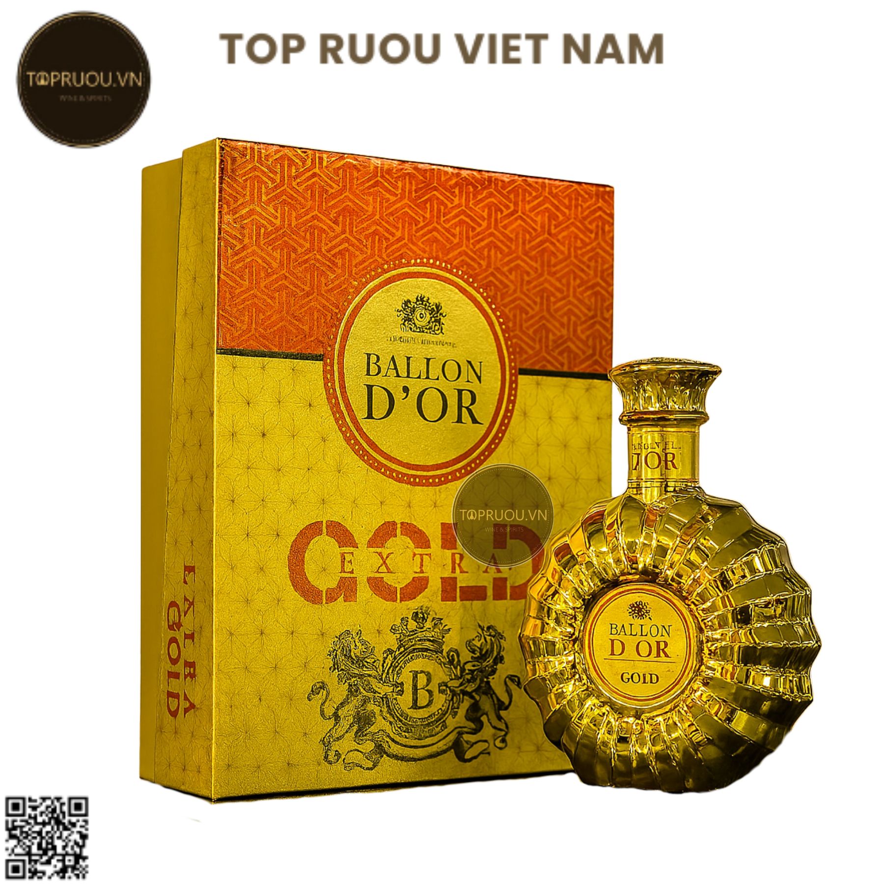 Brandy XO Ballon D'or Extra Gold - 700ml - 40% - Pháp