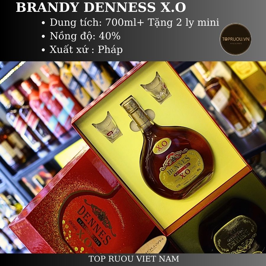 Brandy XO Dennes Napoleon - 700ml - 40% - Scotland