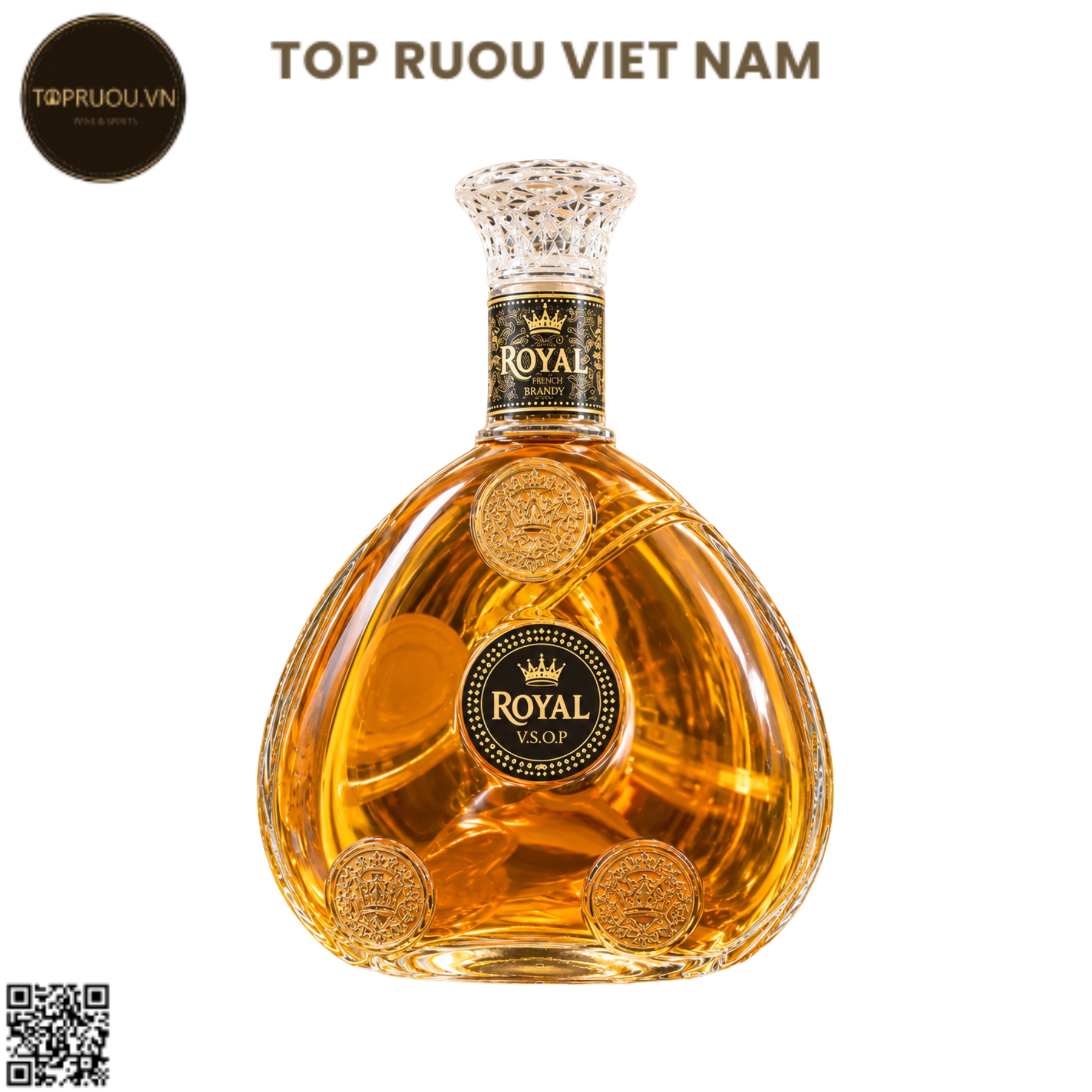 Brandy XO Royal - 700ml - 40% - Pháp (Không Hộp Gỗ)
