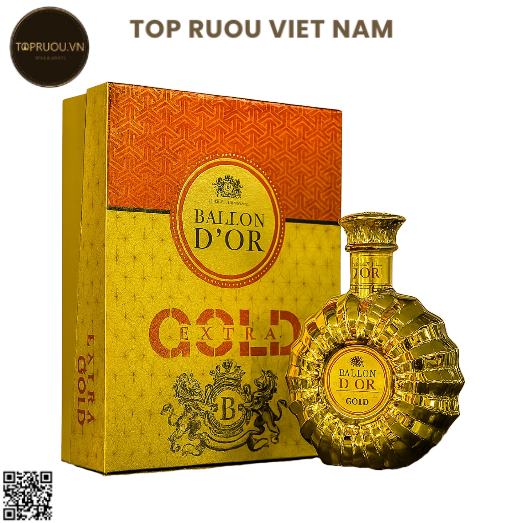 Brandy XO Ballon D'or Extra Gold - 700ml - 40% - Pháp