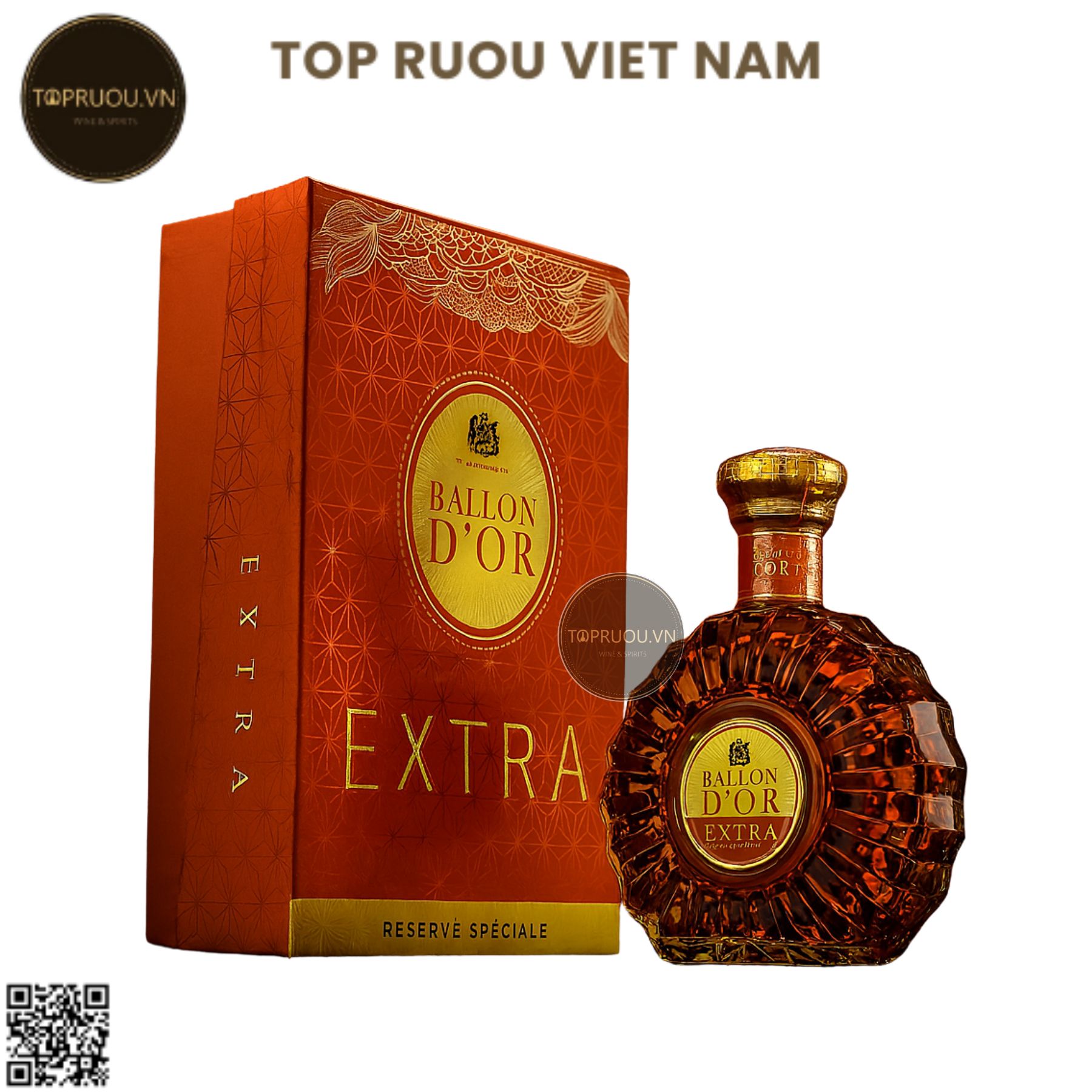Brandy XO Ballon D'or Extra - 700ml - 40% - Pháp