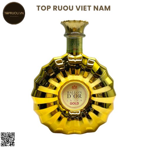 Brandy XO Ballon Extra Gold - 700ml - 40% - Pháp (Không Hộp - Không Ly)