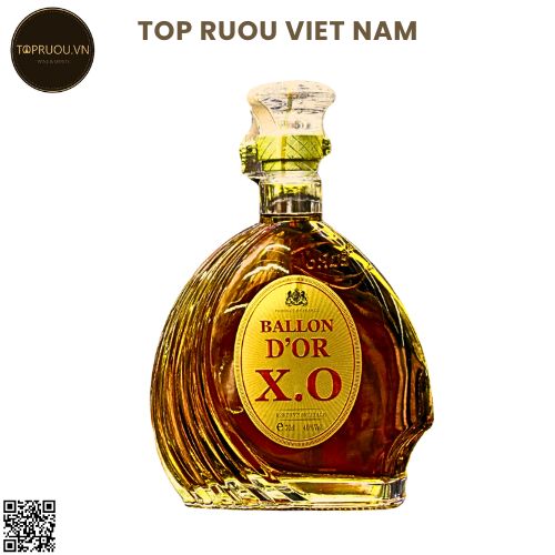 Brandy XO Ballon D'or Reserva - 700ml - 40% - Pháp (Không Hộp - Không Ly)