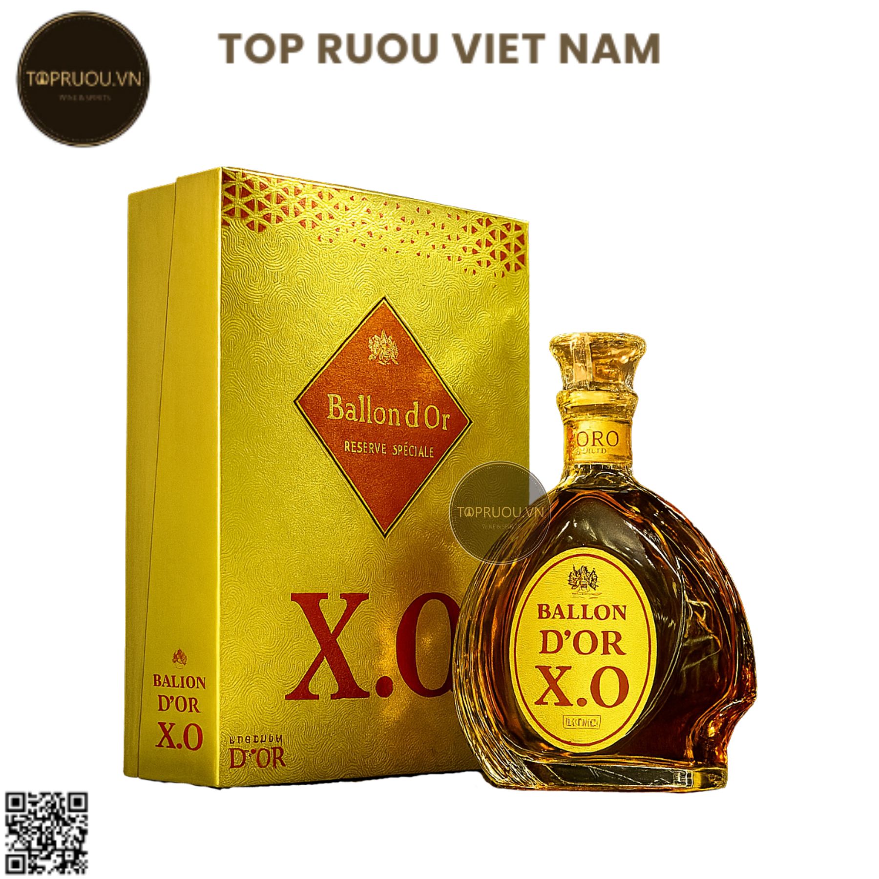 Brandy XO Ballon D'or Reserva 700ml - 40% - Pháp