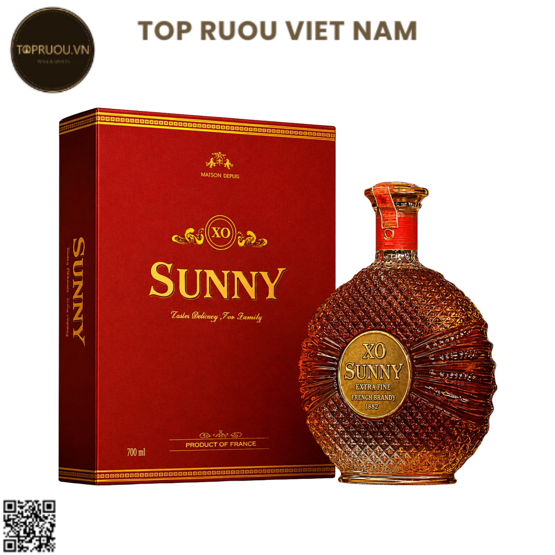 Brandy XO Sunny - 700ml - 40% - Pháp