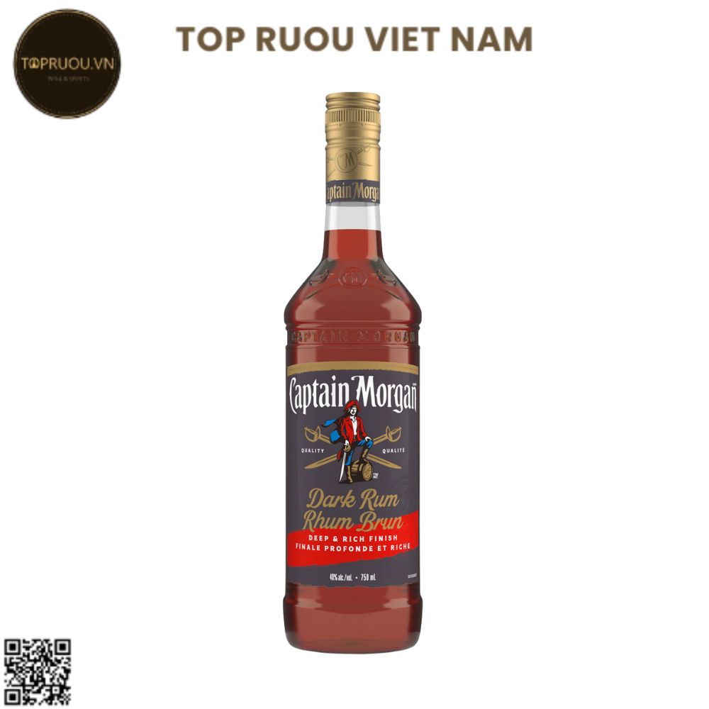 Rum Captain Morgan Dark - 40% - 700ml - Jamaica