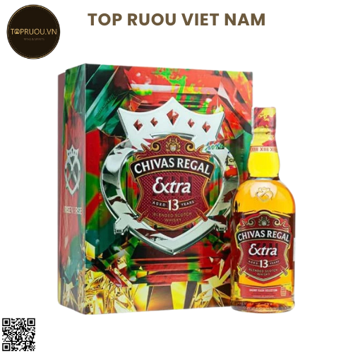 Hộp Qùa Tết 2025 Chivas Regal 13 (Kèm Túi Giấy Hãng) - 700ml - 40% - Scotland