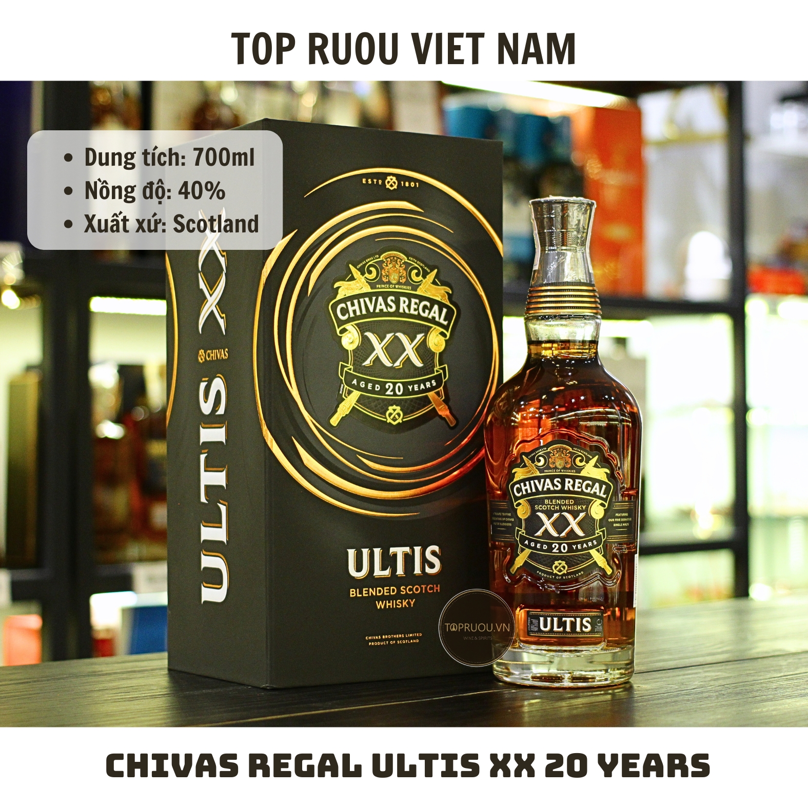 Chivas Regal XX Ultis - 700ml – 40% - Scotland