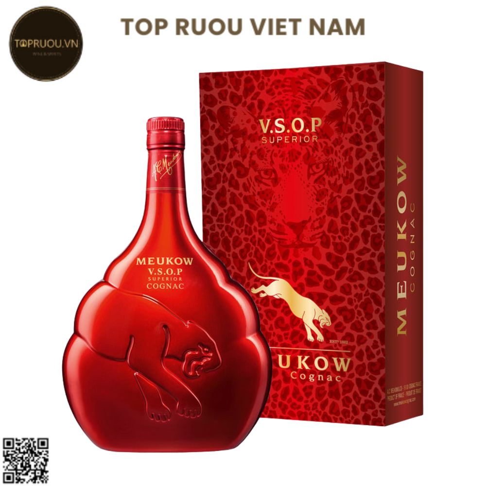 Cognac Meukow VSOP Superior Red - 700ml - 40% - Pháp