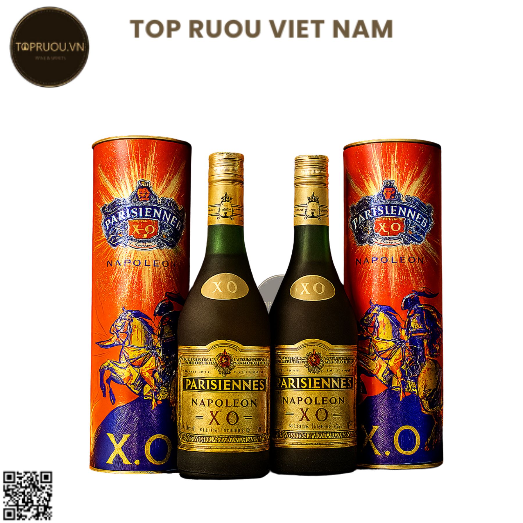 Combo 2 Chai Brandy XO Napoleon Parisiennes (Dạng Chai) - 700ml - 40% - Pháp