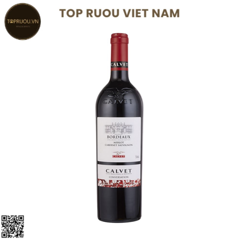 Rượu Vang Đỏ Calvet Conversation Bordeaux - Pháp - Merlot, Cabernet Sauvignon - 12.5% - 750ml