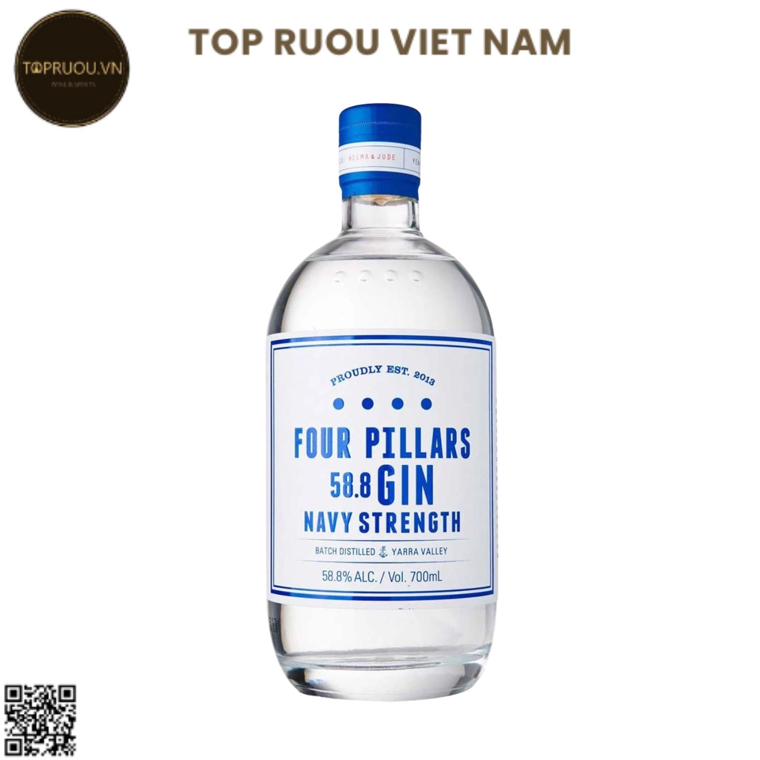 Gin Four Pillars Navy Strength - 700ml - 58.8% - Úc
