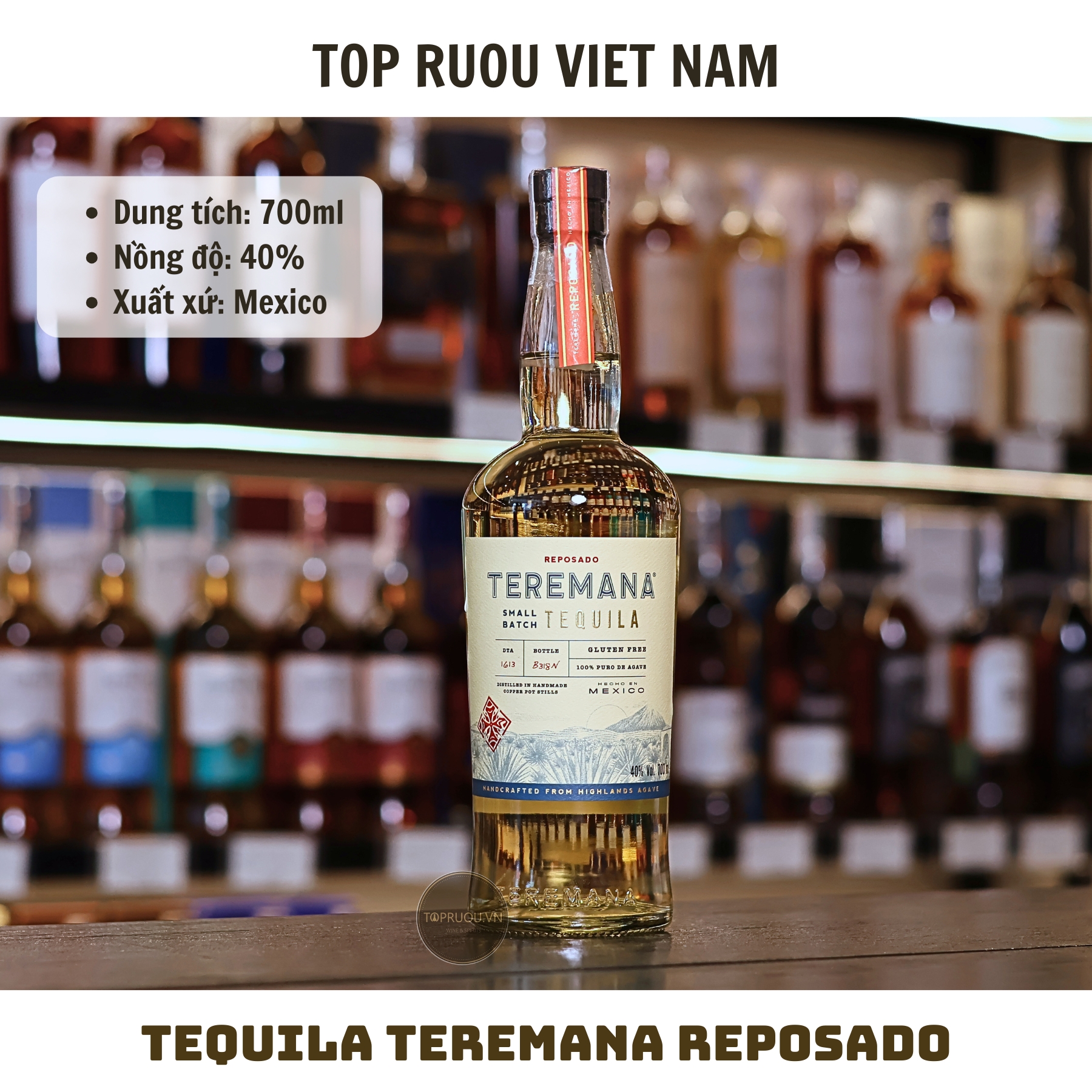 Tequila Teremana Reposado - 700ml - 40% - Mexico