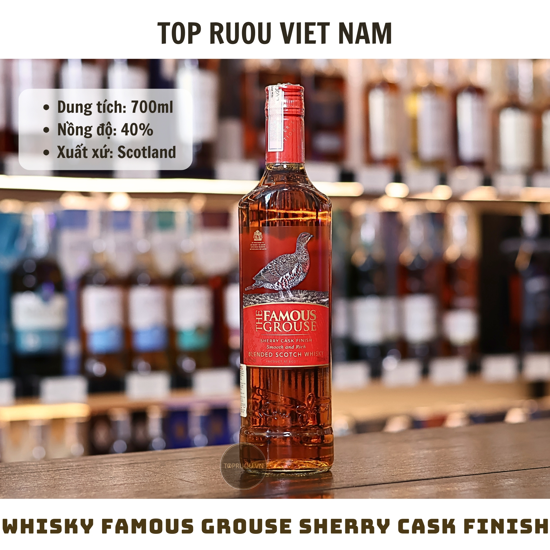 Whisky Famous Grouse Sherry Cask - 700ml - 40% - Scotland