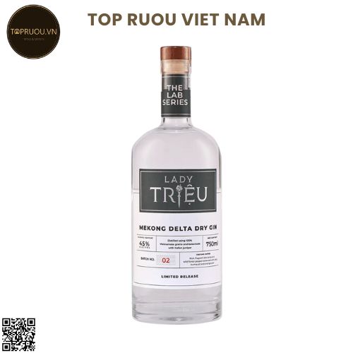 Gin Lady Trieu - Mekong Delta Dry - 700ml - 45% - Việt Nam