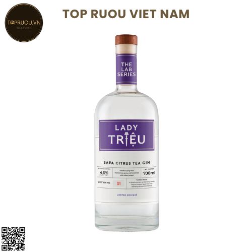 Gin Lady Trieu - Sapa Citrus Tea - 700ml - 43% - Việt Nam