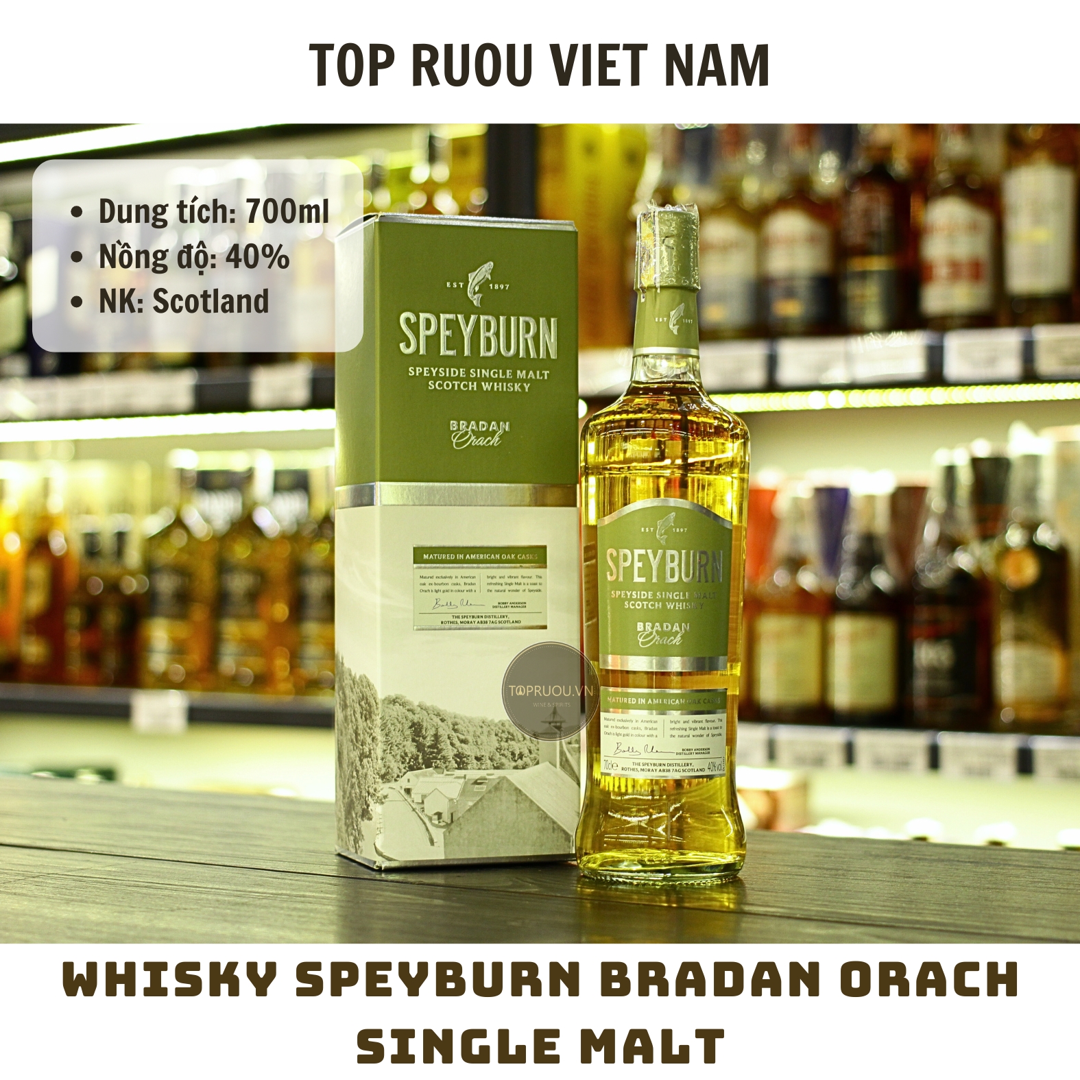 Whisky Speyburn Bradan Orach Single Malt - 700ml - 40% - Scotland