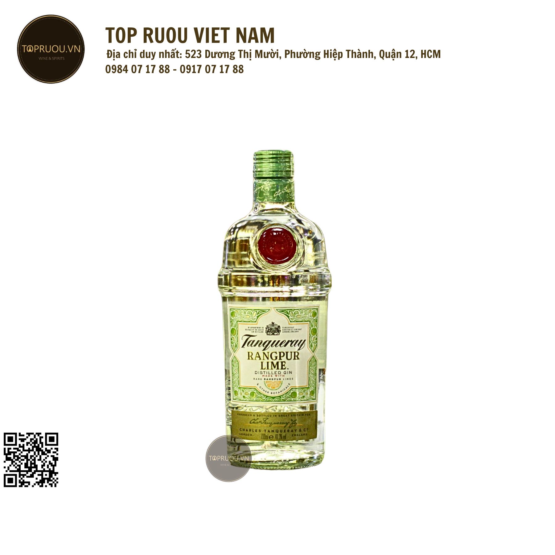 Gin Tanqueray Rangpur - 700ml - 41,3% - Anh