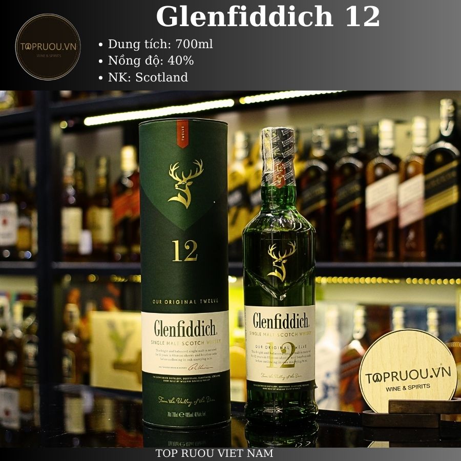 Whisky Glenfiddich 12 - 700ml - 40% - Scotland