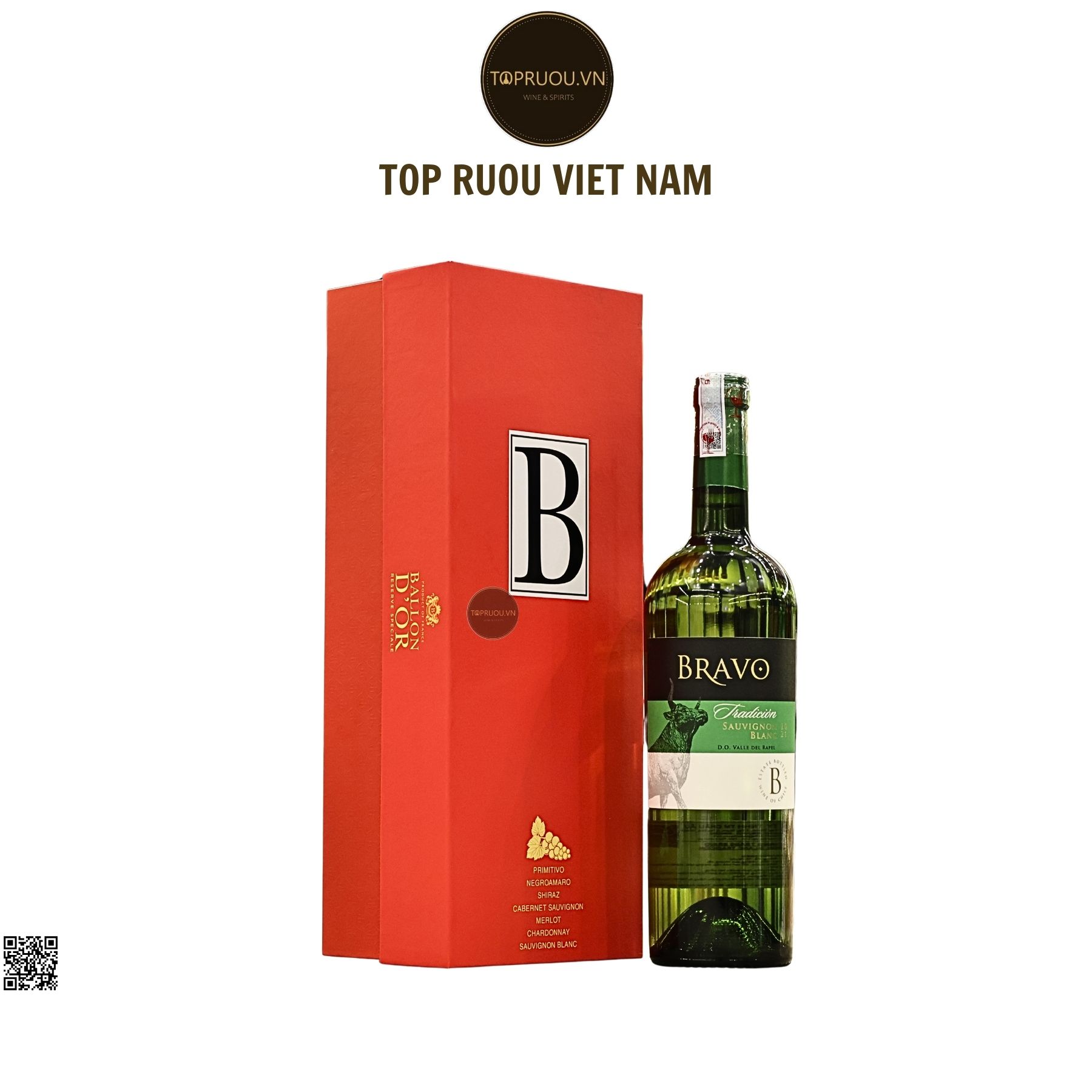 Hộp Qùa Rượu Vang 2026 Bravo Tradition - Chile - Sauvignon Blanc - 13.5% - 750ml