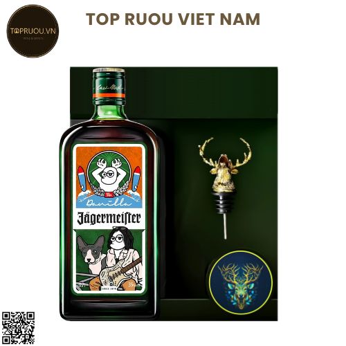Jagermeister Music + Hộp + Kèm Đầu Hươu Xịn + Túi 700ml - 35% - Đức