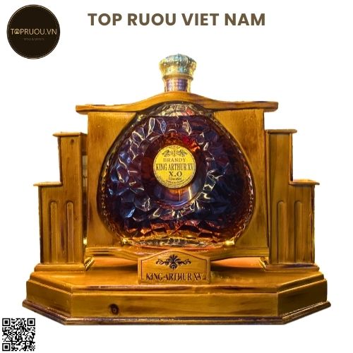 Kệ Rượu Gỗ Brandy XO King Arthur XV - 3000ml - 40% - Pháp