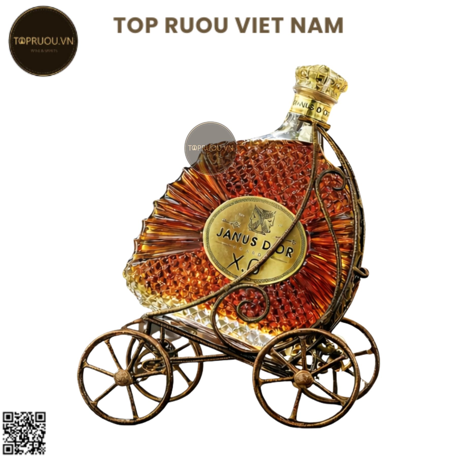 Kệ Rượu Sắt Brandy Xo Janus Dor 3000ml - 40% - Pháp