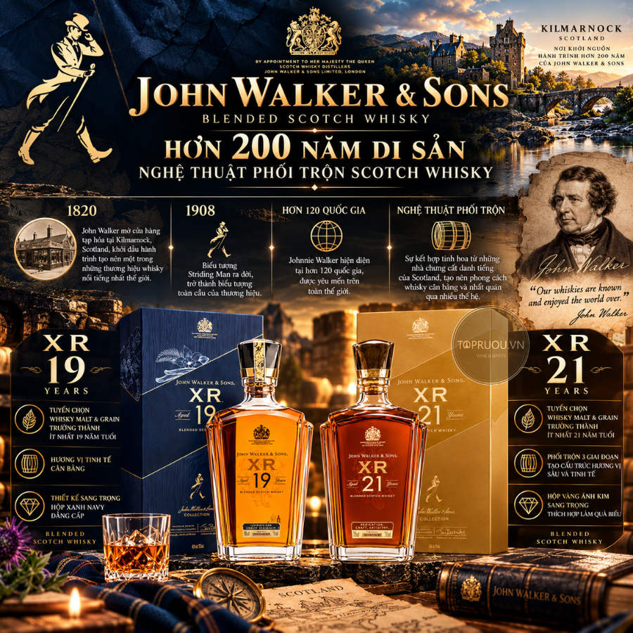 Whisky Johnnie Walker XR 21 - 750ml - 40% - Scotland