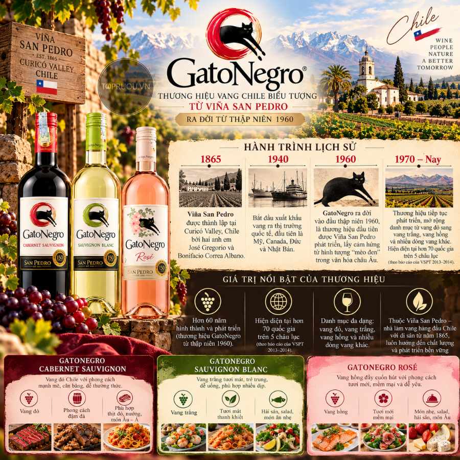 Rượu Vang Trắng Gato Negro - Chile - Sauvignon Blanc - 12% - 750ml