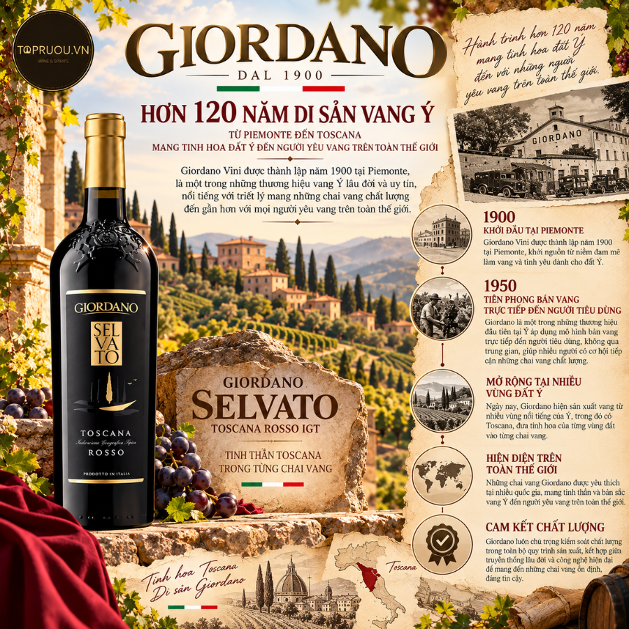 Rượu Vang Đỏ Selvato Toscana - Ý - 13% - 750ml