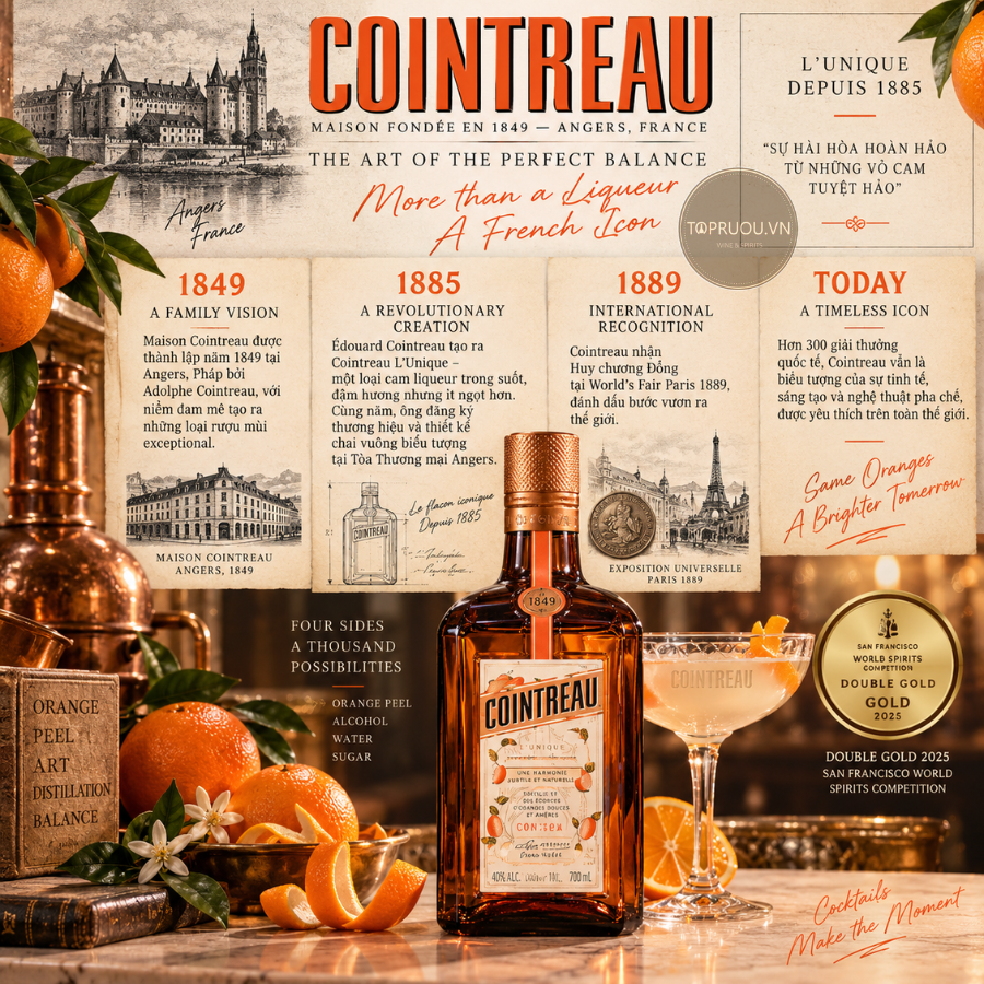 Liqueur Cointreau - 700ml - 40% - Pháp