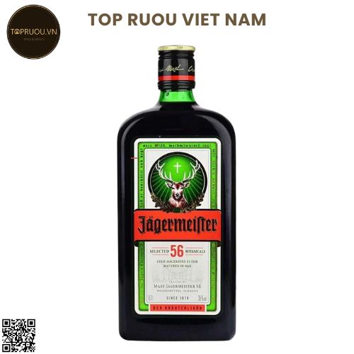 Rượu Thảo Mộc Jagermeister - 1000ml - 35% - Đức (Phiên bản thường)