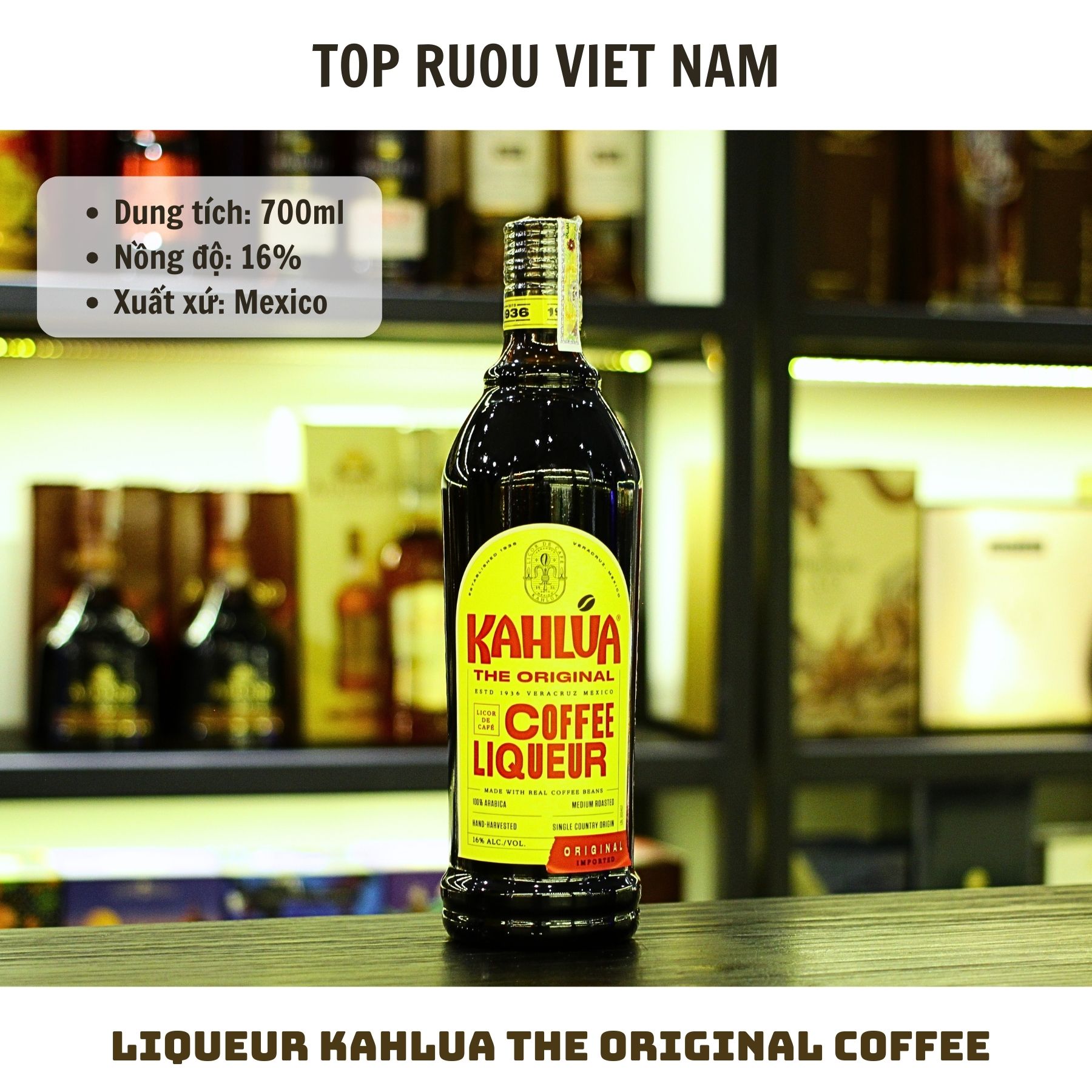 Liqueur Kahlua The Original - 700ml - 16% - Mexico