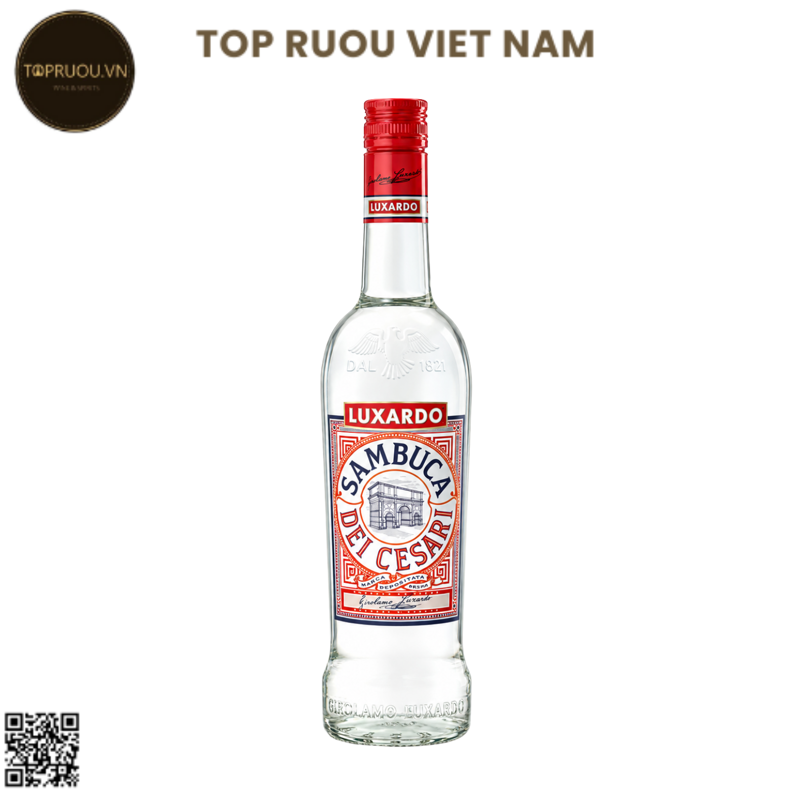 Liqueur Luxardo Sambuca Dei Cesari - 1000ml - 38% - Ý