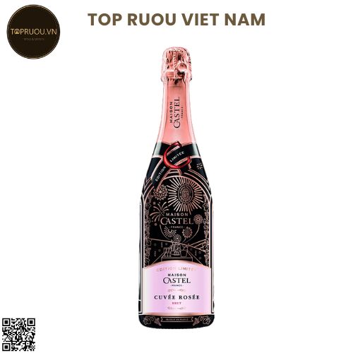 Vang Nổ Hồng Maison Castel Cuvee Blanche Sparkling Rose Brut (Limited Edition) - Pháp - Pinot Noir - 12% - 750ml