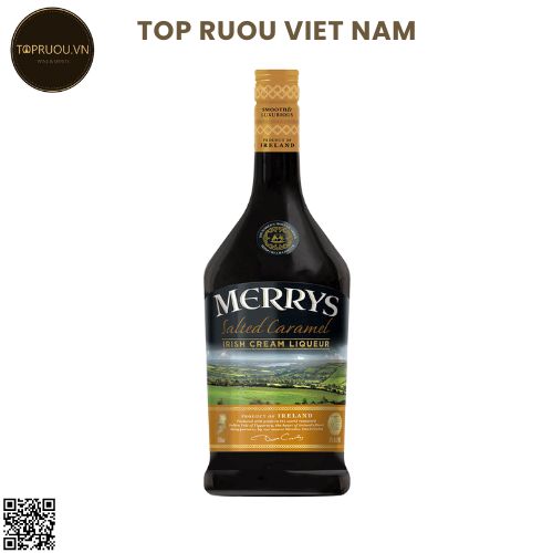 Rượu Sữa Merrys Salted Caramel Irish Cream Liqueur 700ml - 17% - Iceland