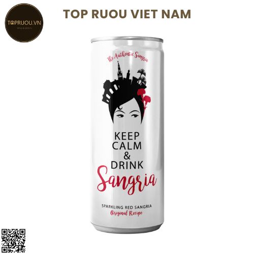 Nước Trái Cây Lên Men White  Sangria (Đóng Lon) 250ml - 6.5% - Tây Ban Nha