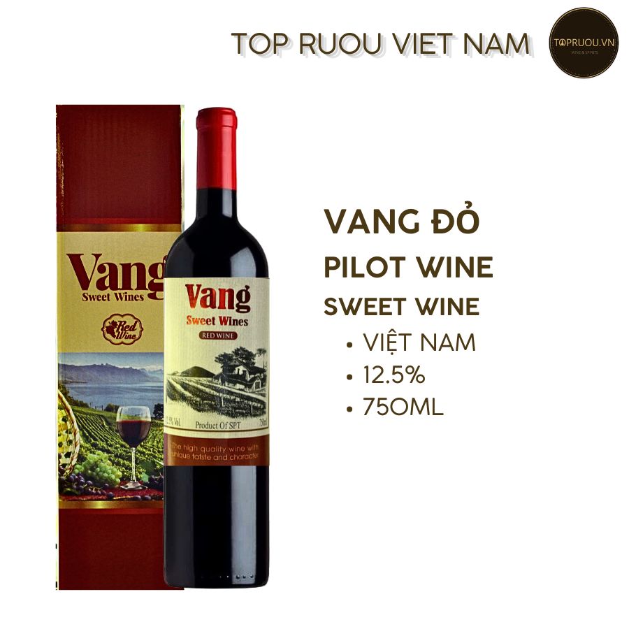 Vang Đỏ Pilot Sweet Wine 750ml - 12,5%