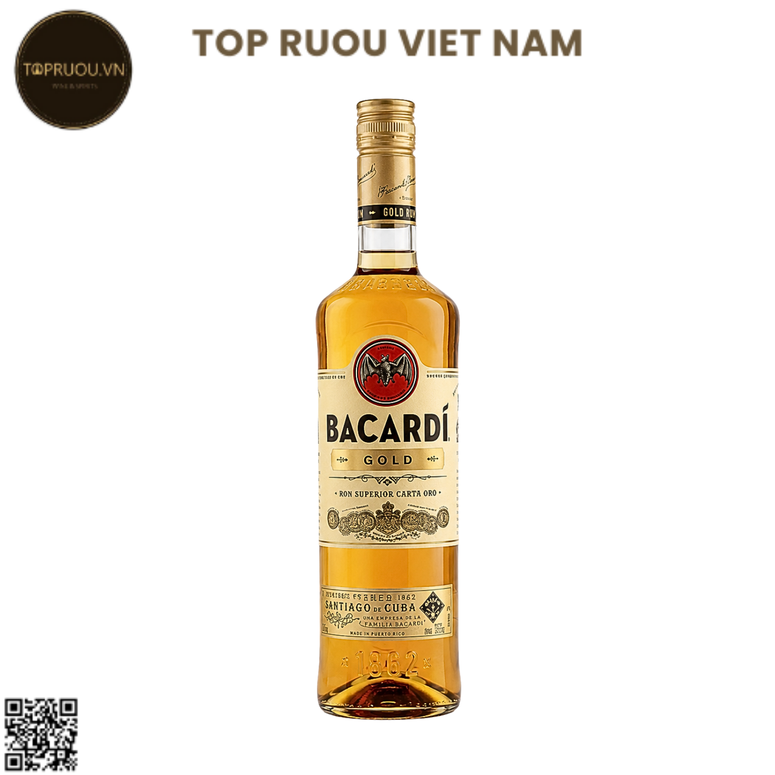 Rum Bacardi Gold - 700ml - 40% - Cuba
