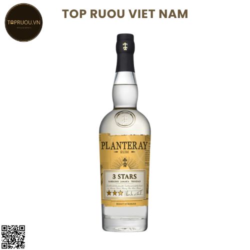 Rum Plantation 3 Stars Artisanal - 700ml - 41,2% - Barbados, Jamaica và Trinidad