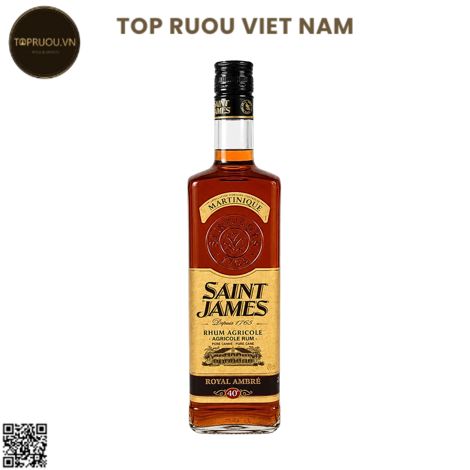 Rum Saint James Royal Ambre - 700ml - 40% - Mỹ