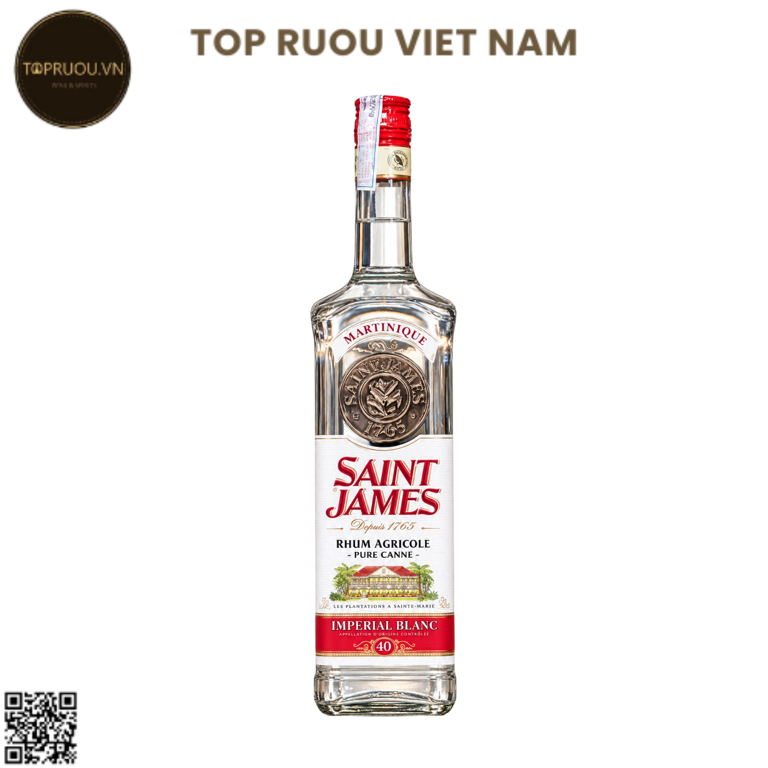 Rum Saint James White - 700ml - 40% - Caribe