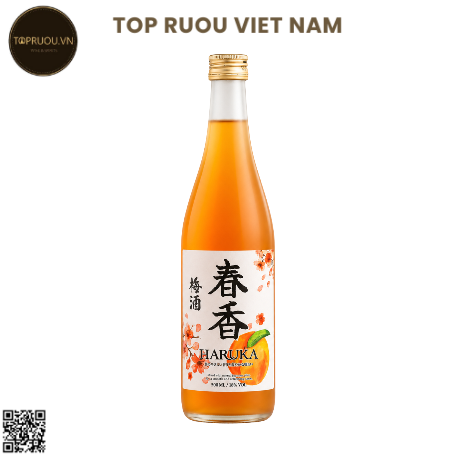 Rượu Mơ Haruka 500ml - 18% - Nhật Bản