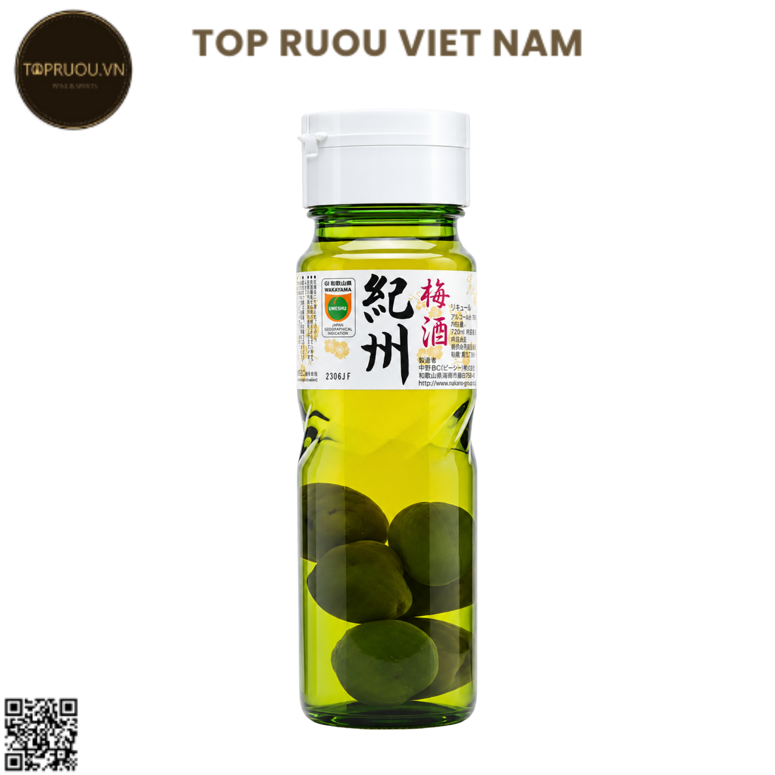 Rượu Mơ Nakano Umeshu Kishu Miiri 720ml - 14% - Nhật Bản