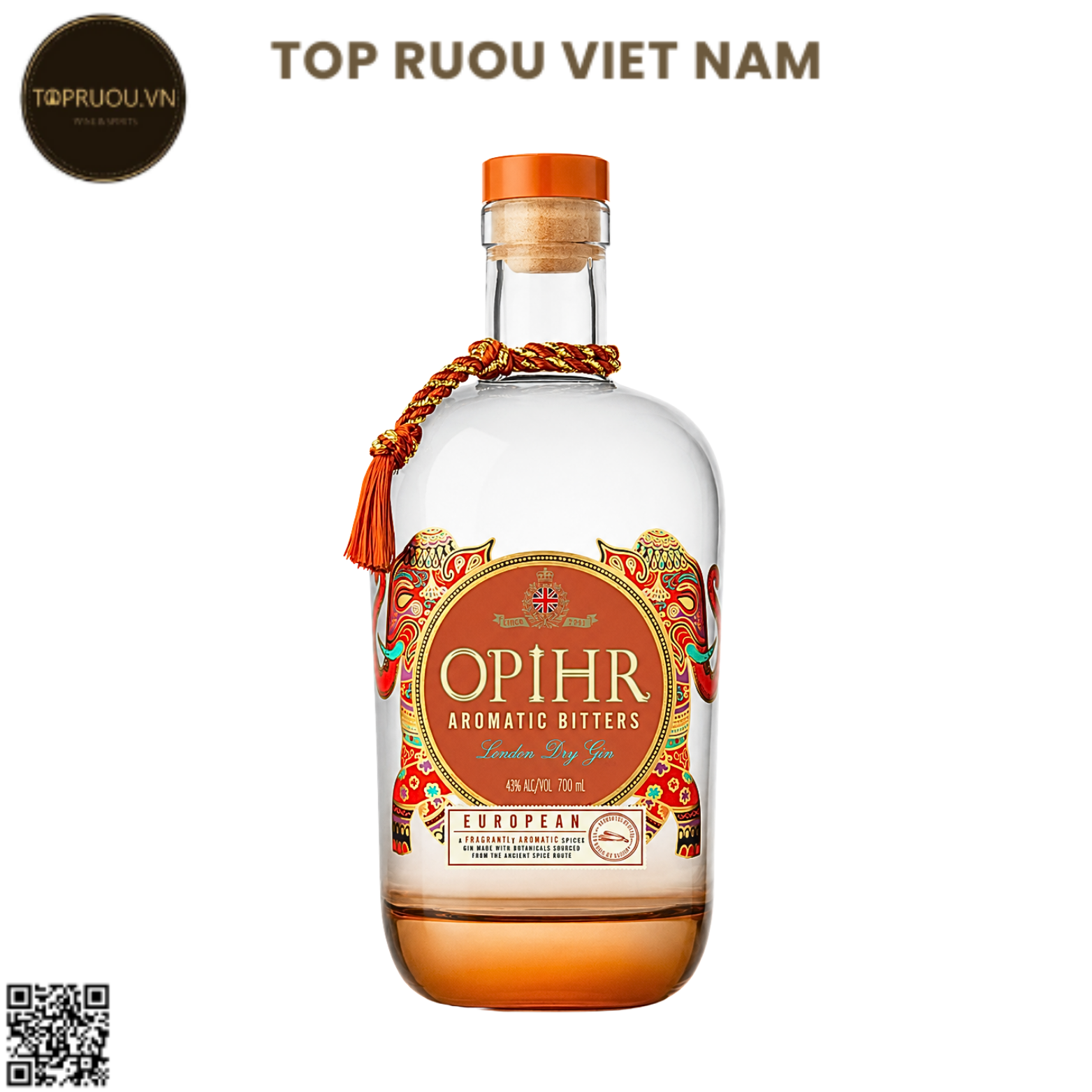 Gin Opihr European Aromatic Bitters - 700ml - 43% - Anh Quốc