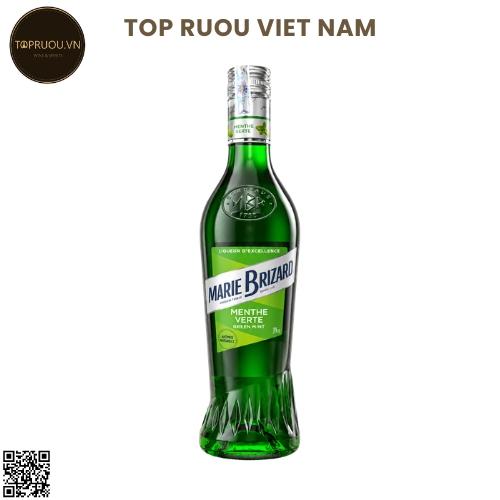 LIQUEURS MARIE BRIZARD Green Mint/ Menthe Verte - Pháp - 20% - 700ml